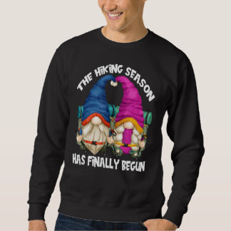 Sweatshirt Randonnée Camping Gnome Motif Avec Discours Pour R