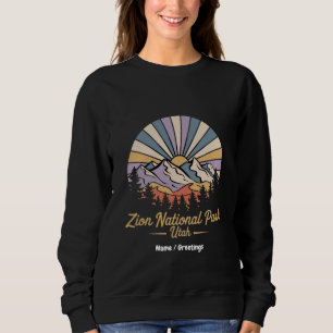 Sweatshirt Randonnée Parc National De Zion Utah Explorez Les