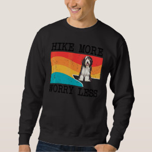 Sweatshirt Randonnée Plus Inquiéter Moins Colley Barbu Graphi