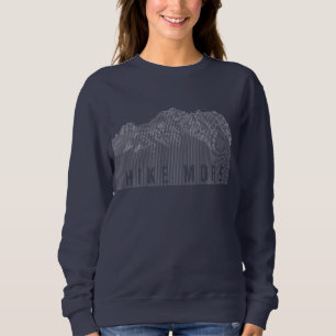 Sweatshirt Randonnée Plus Montagnes blanc