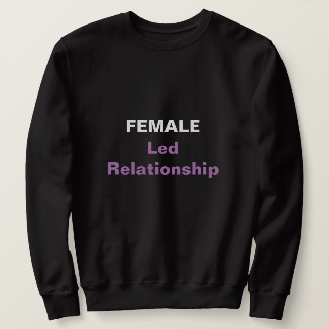 Sweatshirt Rapport mené femelle (Design devant)