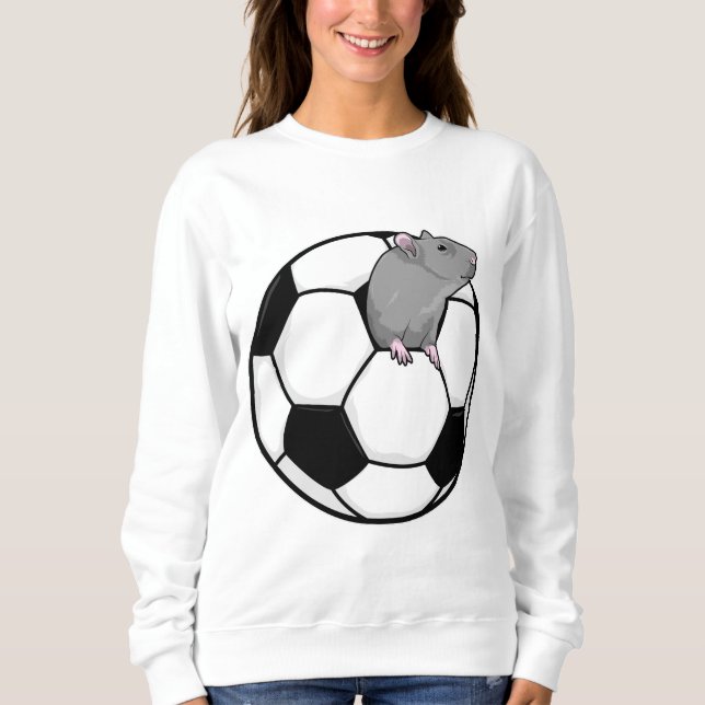 Sweatshirt Rat avec balle de football (Devant)