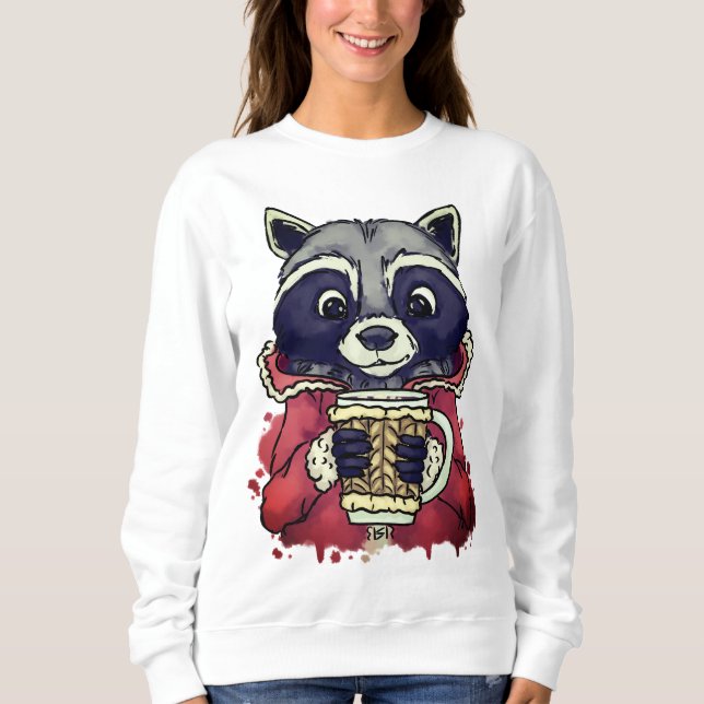 Sweatshirt Raton laveur d'hiver (Devant)