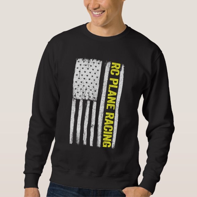 Sweatshirt Rc Plane Racing American Flag Radio Contrôlée Rem (Devant)