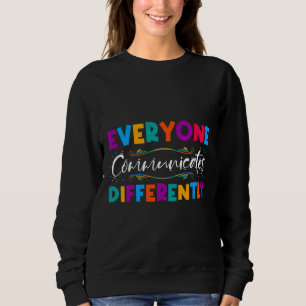 Sweatshirt Rd Tout Le Monde Différent Autisme Spécia