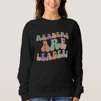 Sweatshirt Readers Are Leaders Retro Boho Inspirational Readi