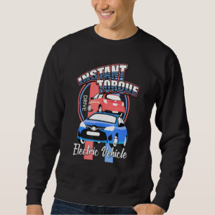 Sweatshirt Real Men conduite électrique Voiture E-Car Plug-in