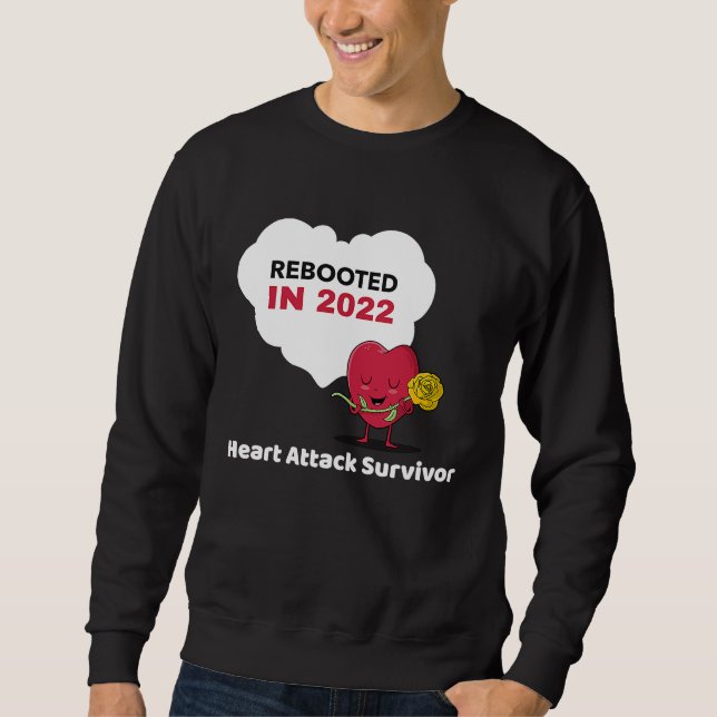 Sweatshirt Rebooted in 2022 Heart Attack Survivor (Devant)