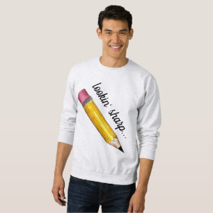 Sweatshirt Recherche dans l'écriture de l'école de crayon jau