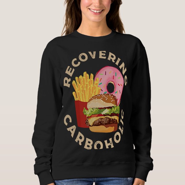 Sweatshirt Recovering Carboholic (Devant)