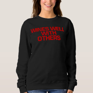 Sweatshirt Red Dire Vins Bien Avec D'Autres