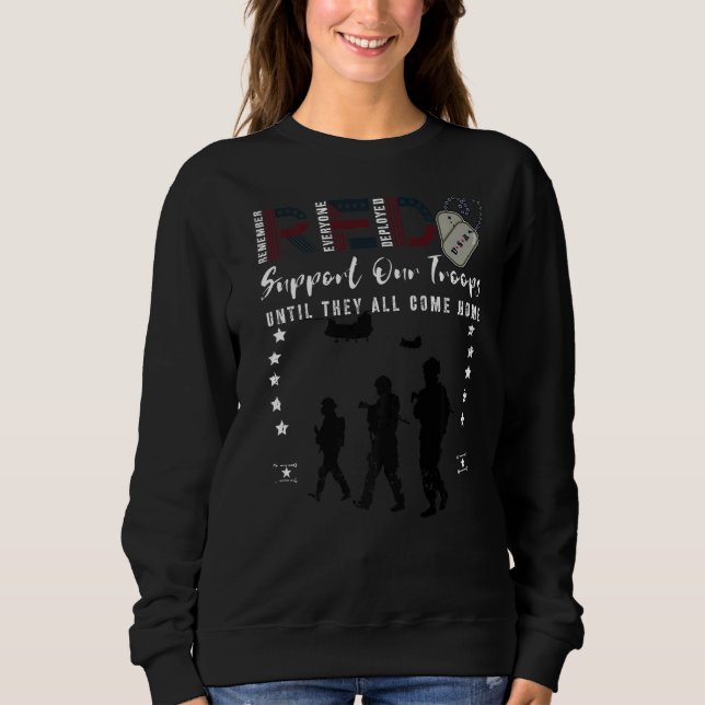Sweatshirt Red Friday Military Vendredi Nous Portons Le Souti (Devant)