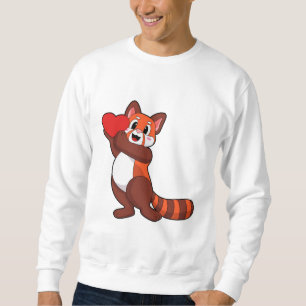 Sweatshirt Red panda at Love with Heart.PNG