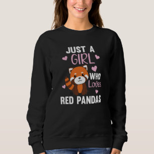 Sweatshirt Red Pandas Girl Love Red Panda Kawaii Cute Animaux