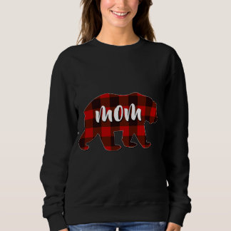 Sweatshirt Red Plaid Maman Buffalo Correspondant Famille Mama