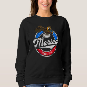 Sweatshirt Redneck 4 juillet Merica depuis 1776 Aigle Mullet