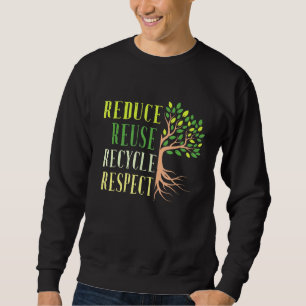 Sweatshirt Réduire la réutilisation Recycler la crise climati