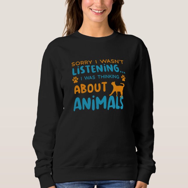 Sweatshirt Réfléchir à sauver les animaux sauveteurs animaux (Devant)