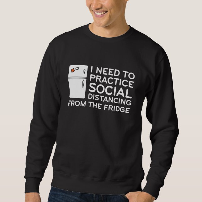 Sweatshirt Réfrigérateur de détresse sociale (Devant)