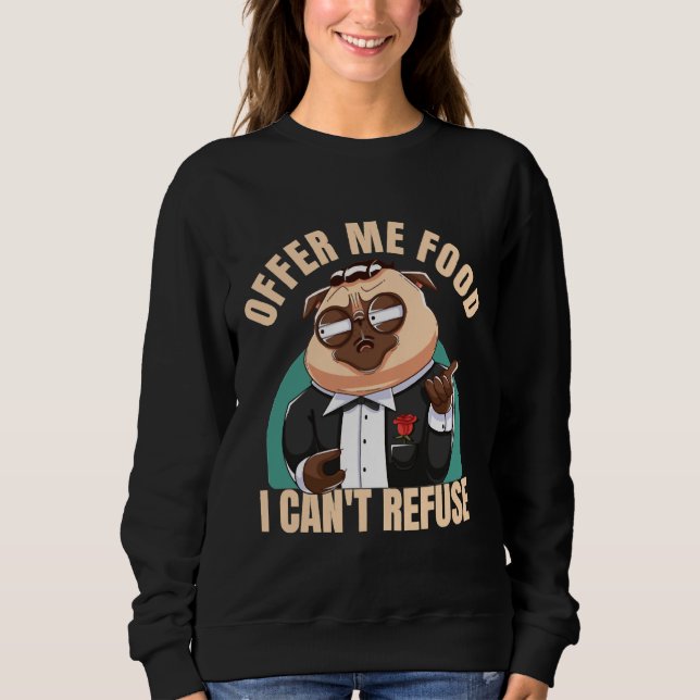 Sweatshirt Refuse mafia chien de carlin Classic T-Shirt 324 (Devant)