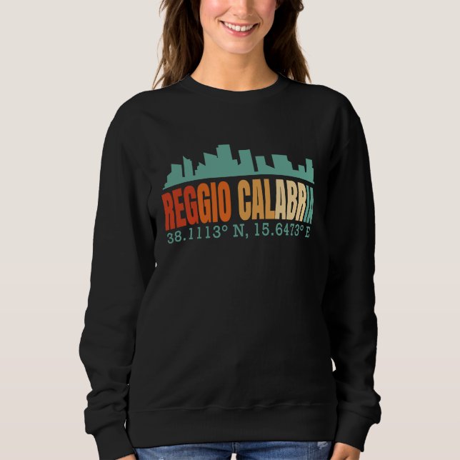 Sweatshirt Reggio Calabria Skyline (Devant)