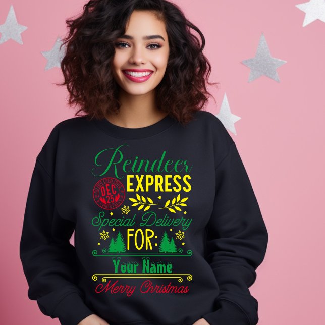Sweatshirt Reindeer Express Noël Livraison spéciale pour vous (Créateur téléchargé)