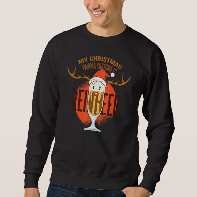Sweatshirt Reindeer Mon Costume De Pyjama De Noël Est Reinbee (Devant)
