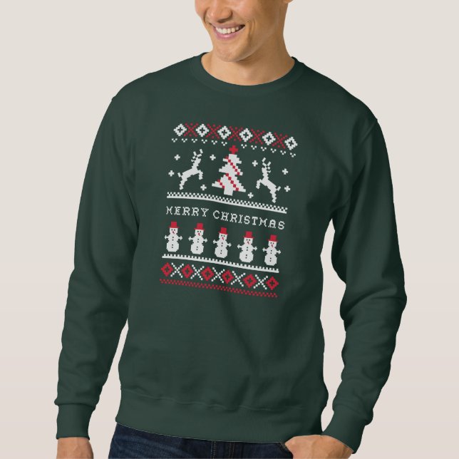 Sweatshirt Reinder doux de Noël / Snowman (Devant)