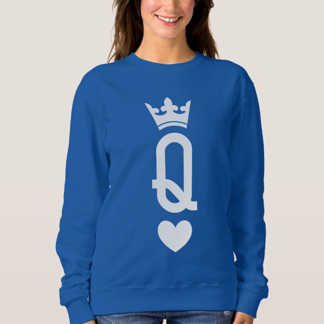Sweatshirt Reine des cartes (Devant)