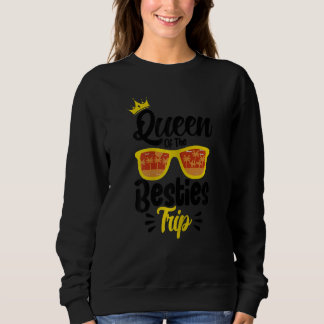 Sweatshirt Reine féminine du voyage des meilleures amies 
