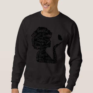 Sweatshirt Reine noire Diva Fille Femme Histoire noire M