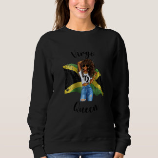 Sweatshirt Reine Vierge Afro Jamaïcaine Femme Afrique Jamaïqu