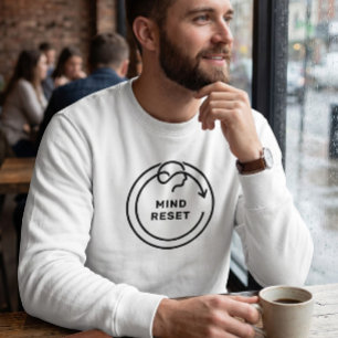 Sweatshirt Réinitialisation de l'esprit minimaliste pour la s