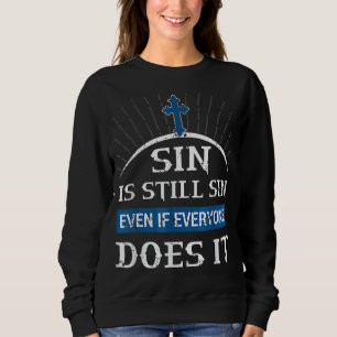 Sweatshirt Religieux Eglise Jésus Christ pour la prière bibli
