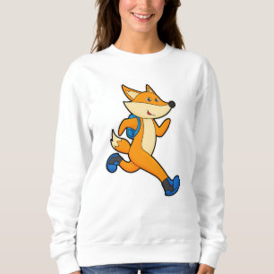 Sweatshirt Renard en course avec sac à dos