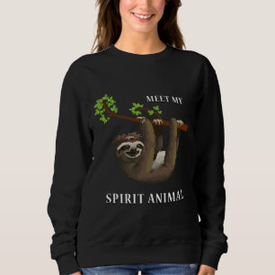 Sweatshirt Rencontrez Mon Esprit Animal La Mignonne Sloth