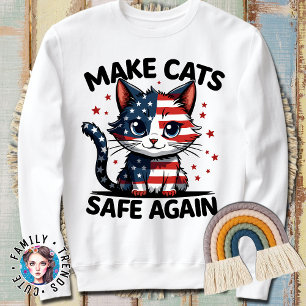 Sweatshirt Rendre les chats en sécurité à nouveau amusant pré