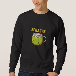 Sweatshirt Répandre le thé matcha Feuilles de thé matcha