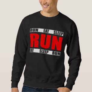 Sweatshirt Répéter la course de veille - Citation du coureur 