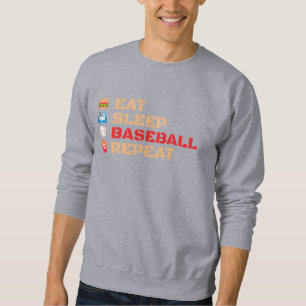 Sweatshirt Répéter le baseball du sommeil