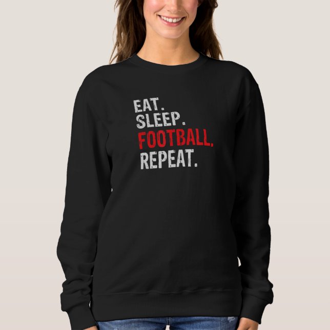 Sweatshirt Répéter le sommeil du repas (Devant)