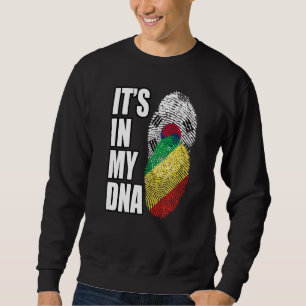 Sweatshirt République Congo Et Sud-Coréen Mélange D'ADN Herit
