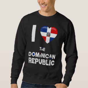 Sweatshirt République Dominicaine Coeur J'aime La Rep Dominic