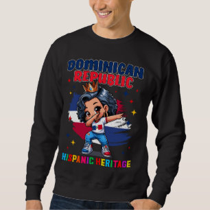 Sweatshirt République Dominicaine Fille du patrimoine hispani