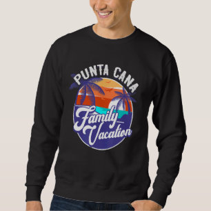 Sweatshirt République Dominicaine Vacances en famille Punta C