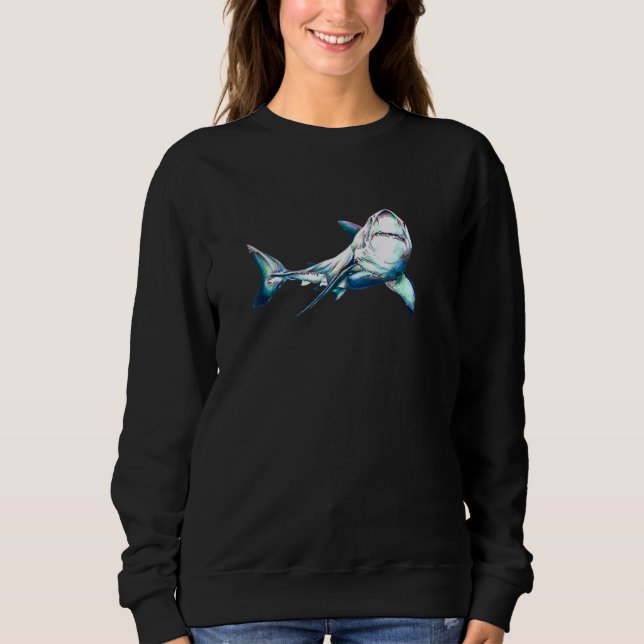 Sweatshirt Requin Avec Requin Inscription (Devant)