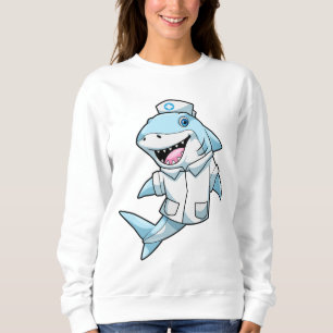 Sweatshirt Requin comme infirmière avec manteau
