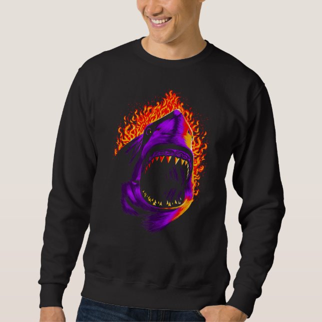 Sweatshirt Requin-feu (Devant)