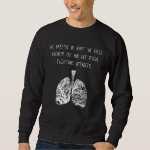 Sweatshirt Respiration Poumon Forêt Arbre Air Photosynthèse C