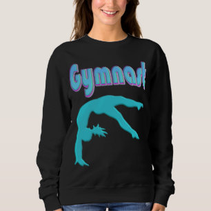 Sweatshirt Ressort de gymnastique Départ Turquoise